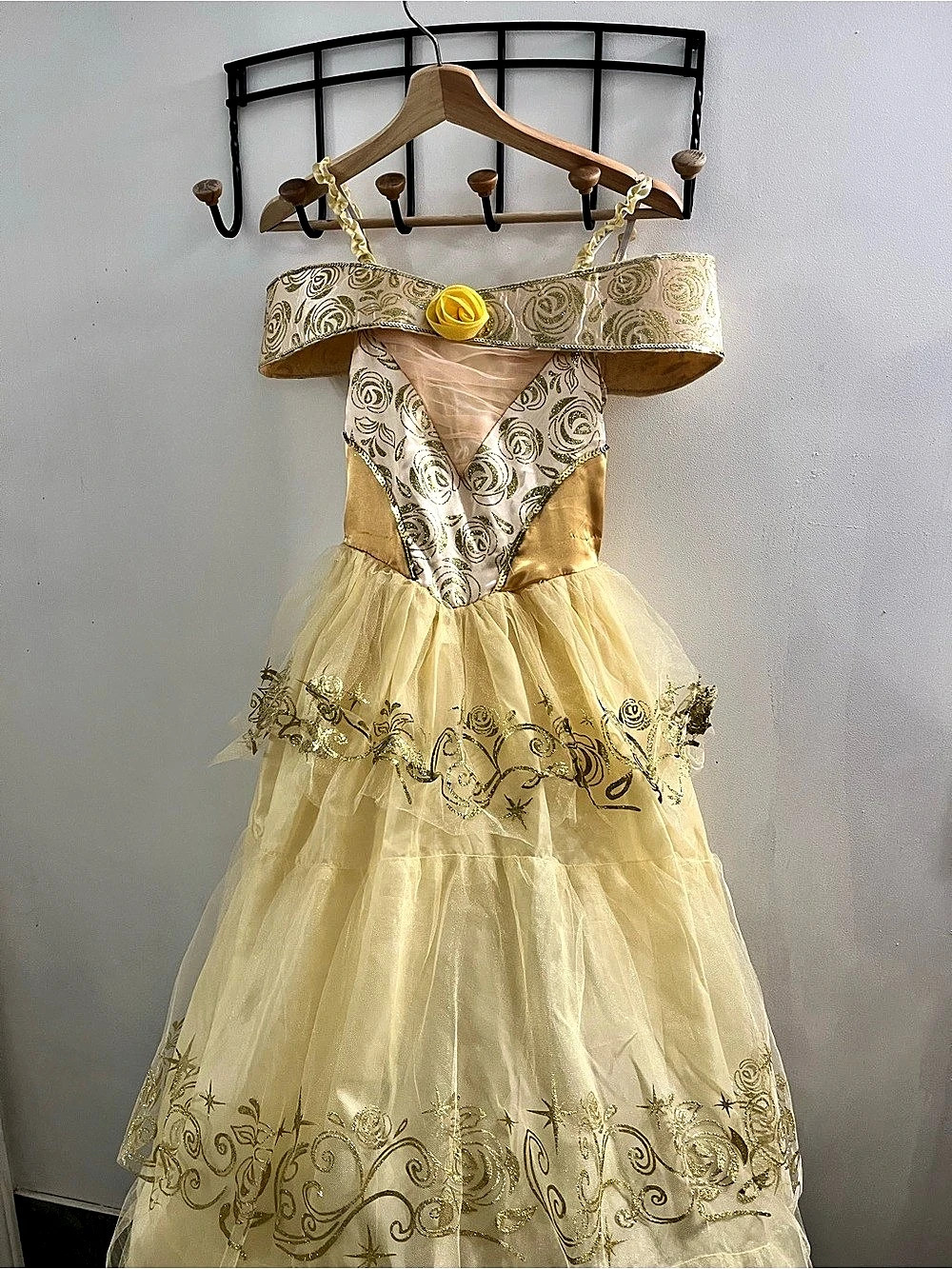 Disney Princess Belle Light-Up Deluxe Costume - Girls 10/12 Large